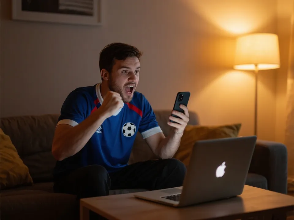 多裝置觀看世界盃直播示意圖