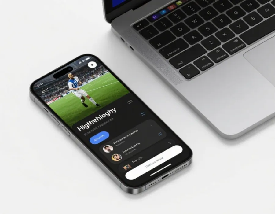 精華與回放在多裝置上的瀏覽示意